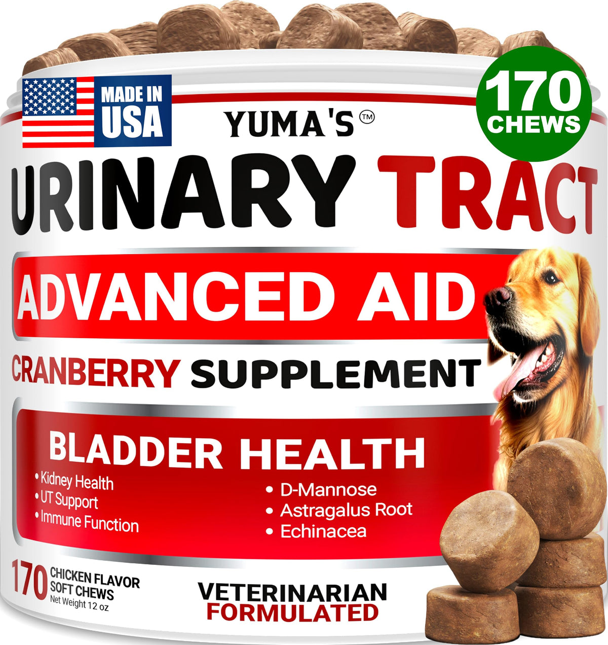 Turkey Tail Mushroom for Dogs - 170 Count - Mushroom Chews for Dogs | Dog Supplement for Lipoma Lumps & Bumps - Immune Health, Digestive, Skin, Energy & Joint Support - Guard Buddy Multivitamin