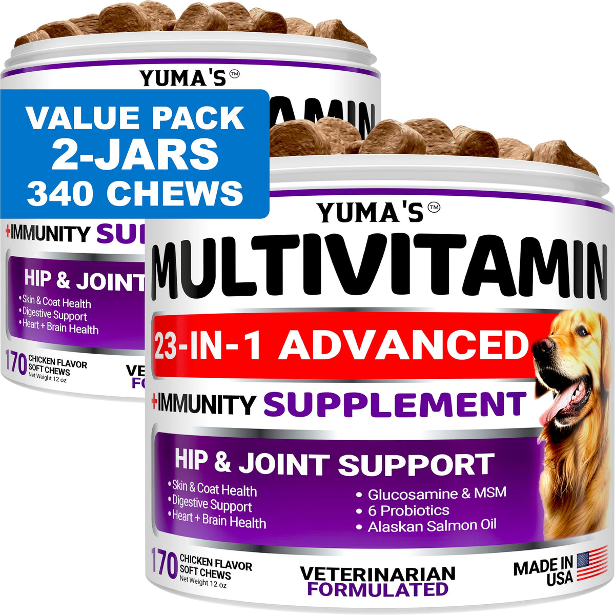 Turkey Tail Mushroom for Dogs - 170 Count - Mushroom Chews for Dogs | Dog Supplement for Lipoma Lumps & Bumps - Immune Health, Digestive, Skin, Energy & Joint Support - Guard Buddy Multivitamin