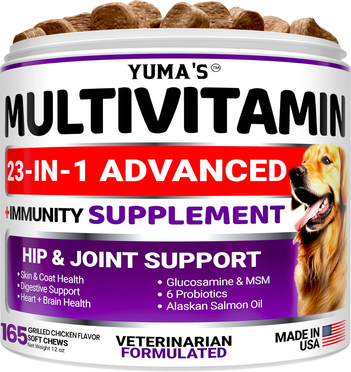 Turkey Tail Mushroom for Dogs - 170 Count - Mushroom Chews for Dogs | Dog Supplement for Lipoma Lumps & Bumps - Immune Health, Digestive, Skin, Energy & Joint Support - Guard Buddy Multivitamin